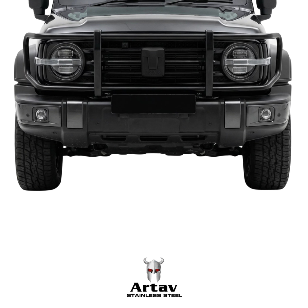 GWM TANK 300 Headlight Bumper Protector Black 2024 >