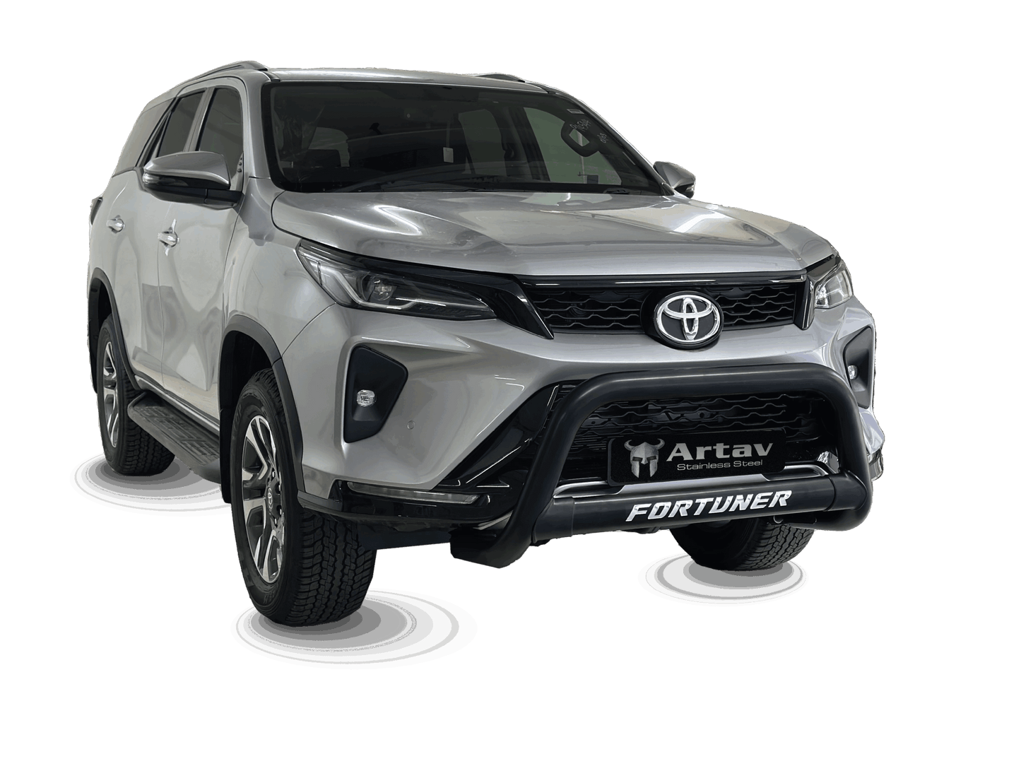 Toyota Fortuner Nudge Bar Black - Fits Facelift VX Model 2023 2016 >