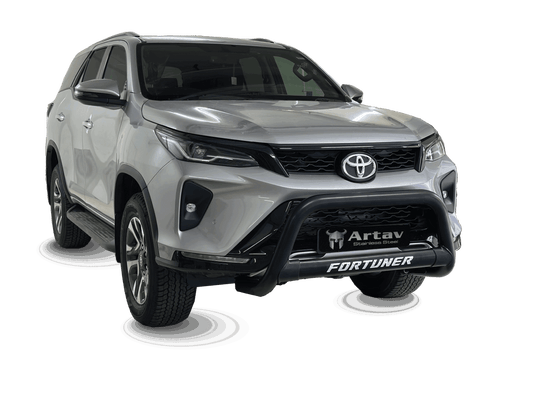 Toyota Fortuner Nudge Bar Black - Fits Facelift VX Model 2023 2016 >