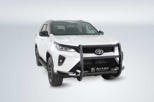 Toyota Hilux & Fortuner Bullbar Black (Police Bar) (Brackets Included) 2020 >