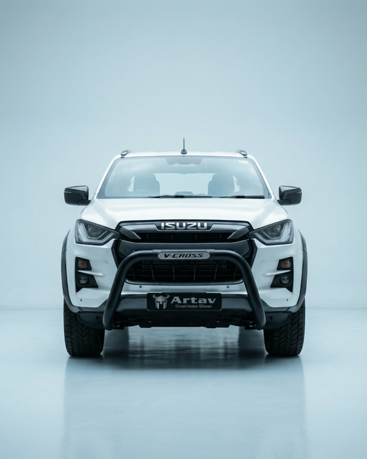 Isuzu Gen 7 Vcross Branded PDC Nudge Bar Black 2022 >