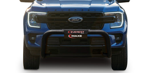 Ford Everest P703 Black Stainless Steel PDC Friendly Nudge with PI Cover (2023) - NOT COMPATIBLE WITH VEHICLE FITTED WITH FRONT CAMERA