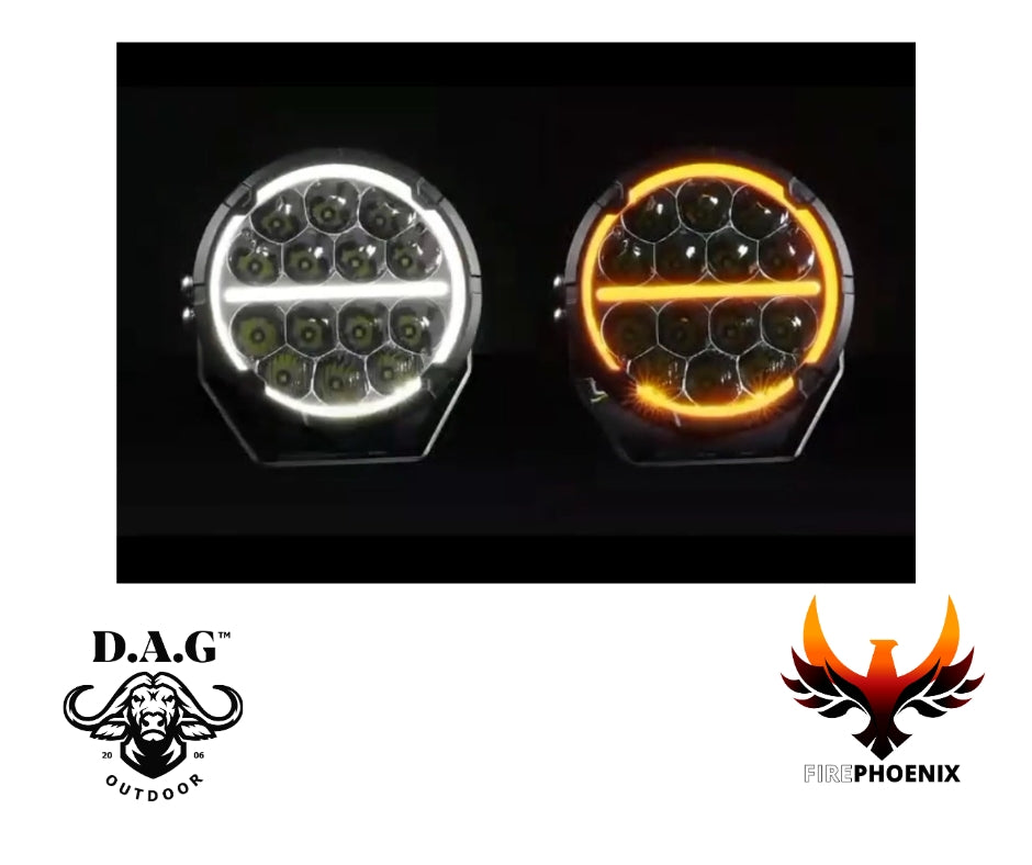 Fire Phoenix 6.5'' DRL LED Spotlight Set