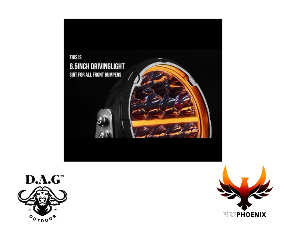 Fire Phoenix 6.5'' DRL LED Spotlight Set