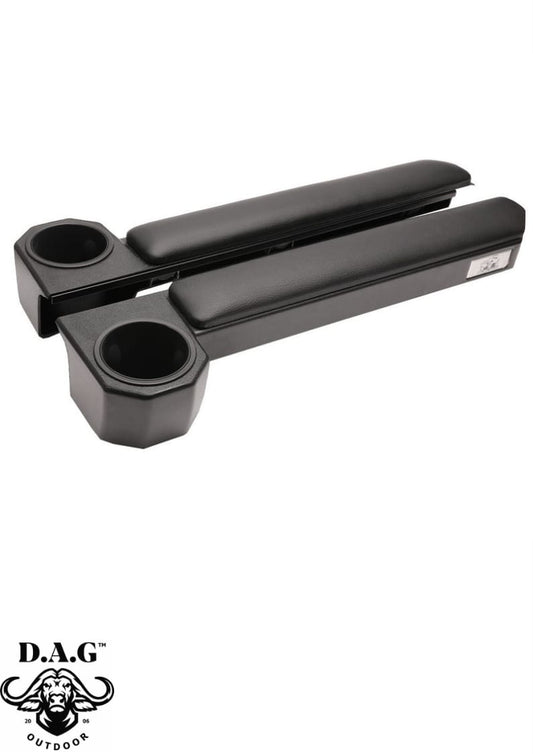 LAND CRUISER 79 Series Armrest & Cupholder [Black] (Magnetic)