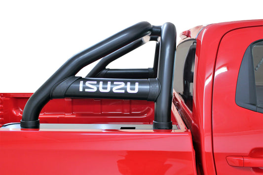 Isuzu DMAX Sports Bar Double Cab and Extended Cab Black (Fits Gen 6 & Gen 7) 2013 >