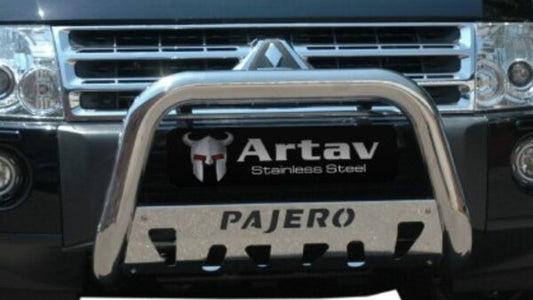 Mitsubishi Pajero Nudge Bar Stainless (Short Wheel & Long Wheel Base Models) 2008 - 2024