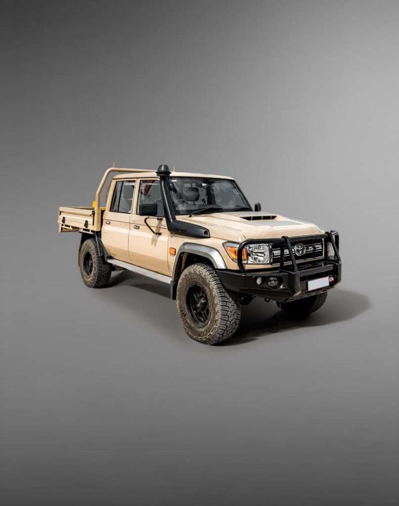 LANDCRUISER 70/79 Series (MY24) PICK UP or STATION WAGON 2024 (Fits all engine sizes) +: POST TYPE FRONT BUMPER REPLACEMENT BULLBAR