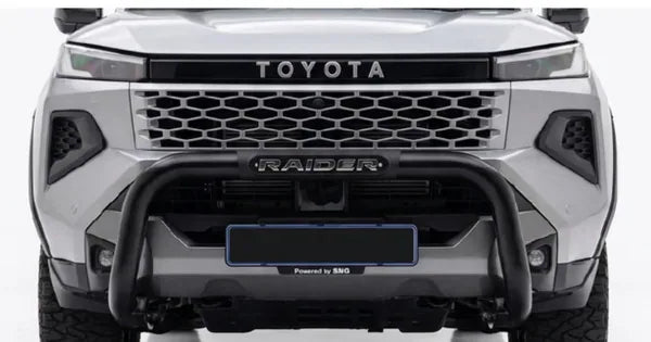 Hilux PDC Nudge Bar Black RAIDER Branding (Fits all Models on New TRAVO Hilux) 2026 >
