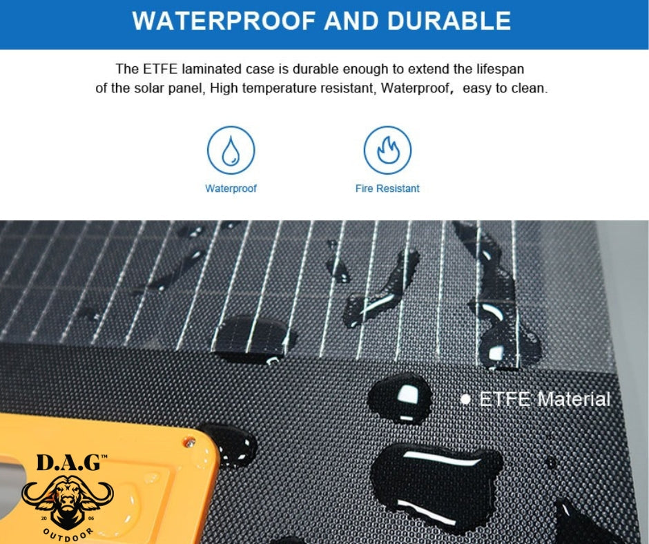 Monocrystalline Silicon 200 W 19.4V Portable Camping Solar Panel
