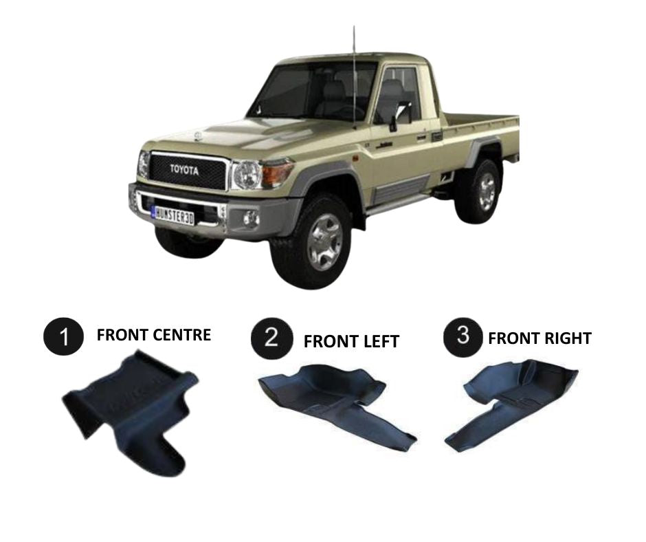 Replacement Mats - Toyota Land Cruiser 2007-PRESENT Single Cab Full Kit