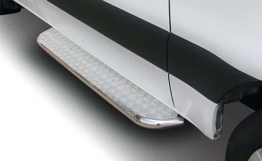 Merc Sprinter Polished Stainless Steel Side Step - 2019 (Fitting kit included) (PASSENGER STEP ONLY)