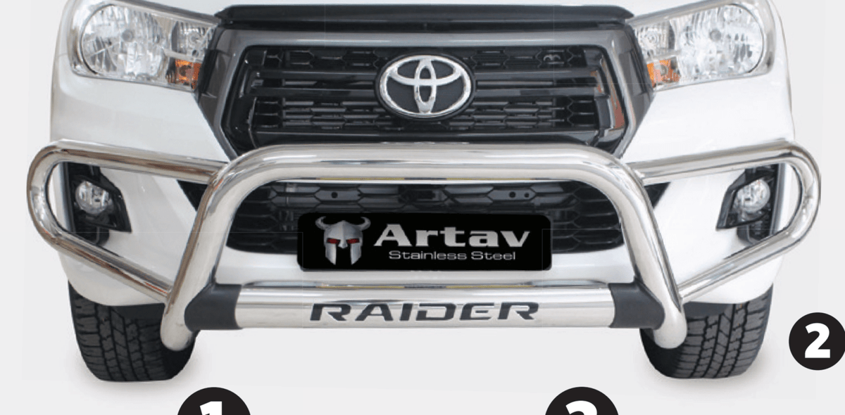 Toyota Hilux Tri Bumper Stainless (Does Not Fit 2020 Facelift Models) 2016 - 2019