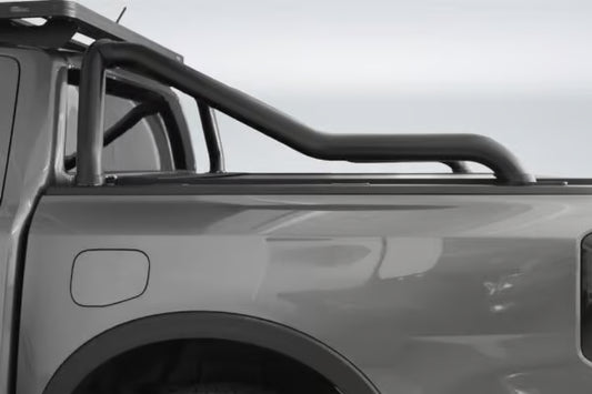 Ford Ranger Next Gen Sweep Back Sports Bar Black - Double Cab Model Only (Fits with Securi Lid M/E and OEM Tonneau Cover) 2023 >