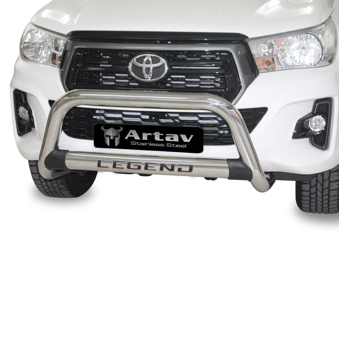 Toyota Hilux Legend Oval Nudge Bar Stainless 2016 >
