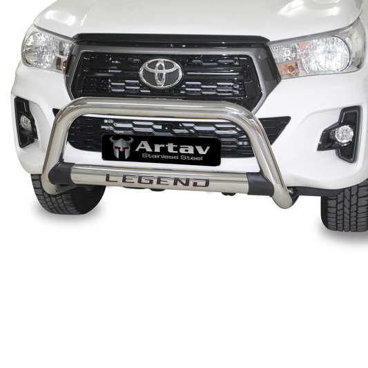 Toyota Hilux Legend Oval Nudge Bar Stainless 2016 >