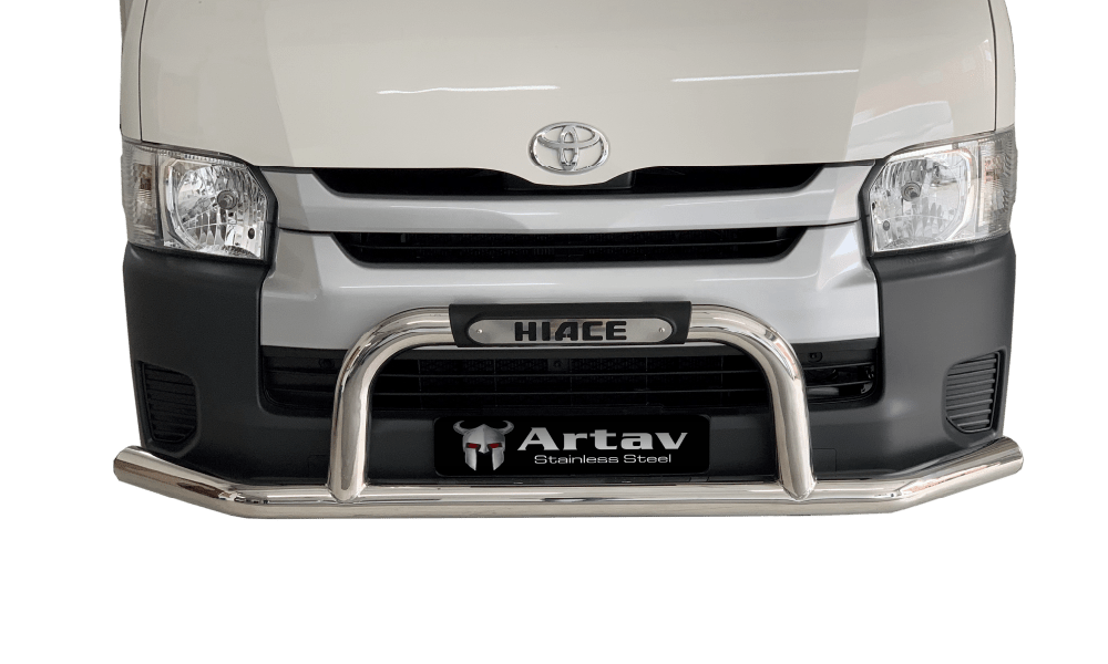 Toyota Quantum Hi Ace Front Styling Bar With Branded Injection Mould (76mm) Stainless 2008 >