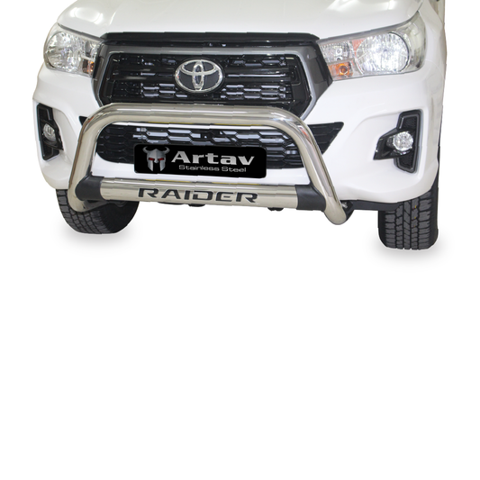 Toyota Hilux Nudge Bar Stainless (PDC Friendly)