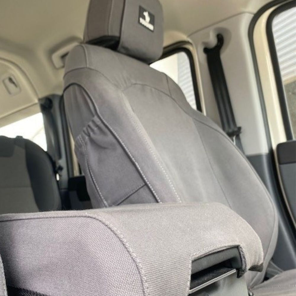 "INEOS - GRENADIER (10/2022 - present); 2 fronts with airbags, headrests & centre console; 60/40 rear bench with 3 small headrests (Africa/Euro Spec) - SEAT COVERS"