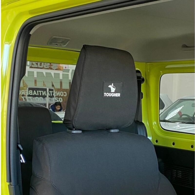 "SUZUKI - JIMNY 5-DOOR GL/GLX (11/2023 - present); 2 fronts with/-out airbags & headrests, solid rear bench with 50/50 backrest & 2 headrests - SEAT COVERS"