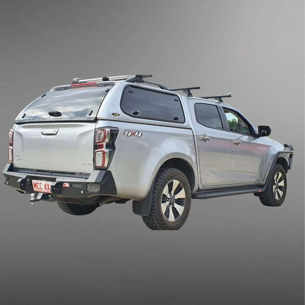 ISUZU GEN 7 2022 to current OR Mazda BT50 2021 to current model: ROCKER REAR REPLACEMENT BUMPER WITH TOWBAR