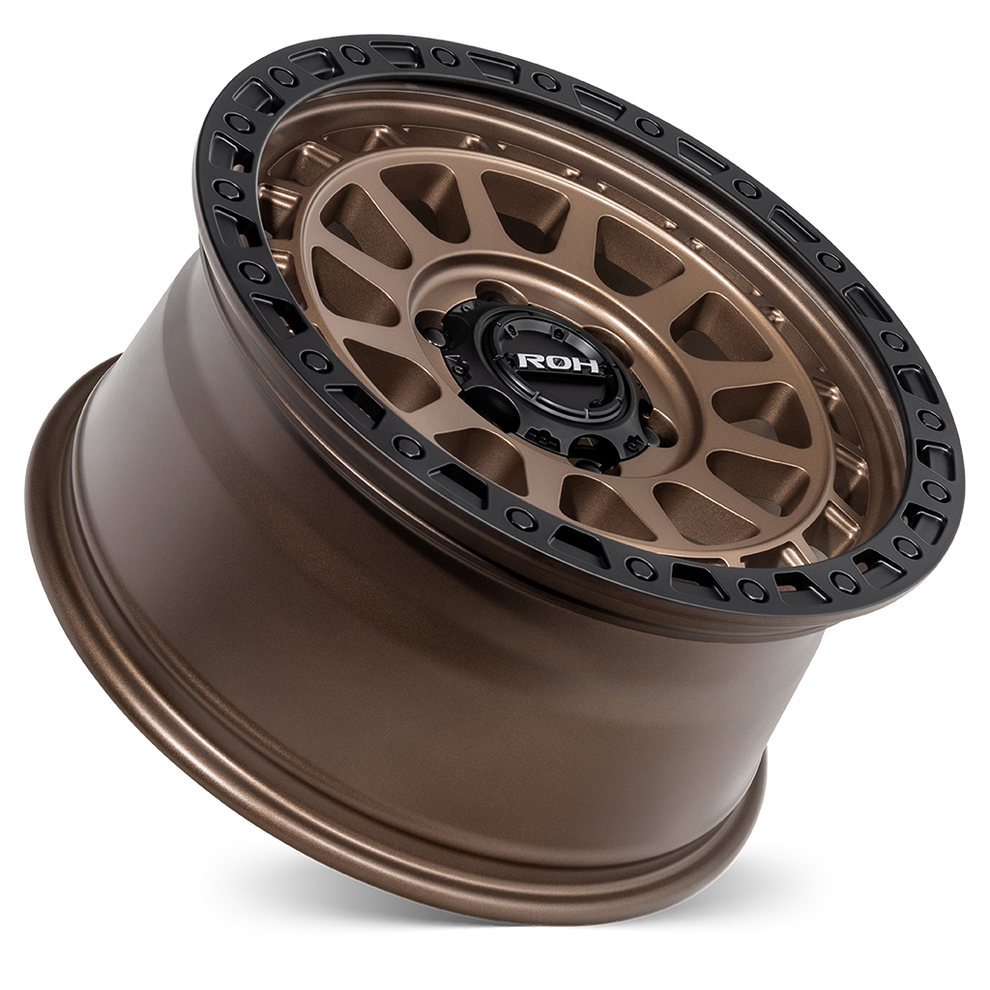 ROH ASSAULT BRONZE CENTRE BLACK LIP 17X9 +12 6/139.7