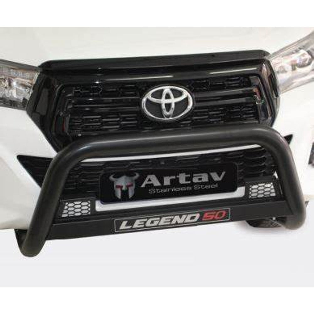 Toyota Hilux Legend 50 Honeycomb Nudge Bar Black 2016 >