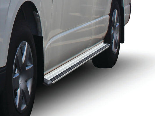 Toyota Hi-Ace Metallic Silver Aluminium Running Board Left hand side only - Passenger door side