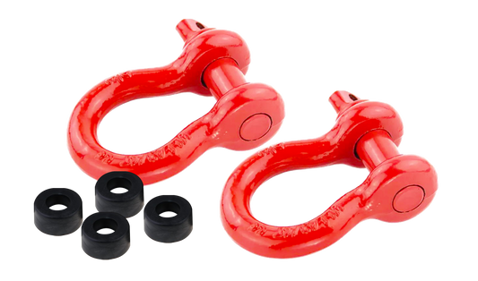 Red Powder Coated Mild Steel Bow Shackle (Ex-works if ordered on it's own)