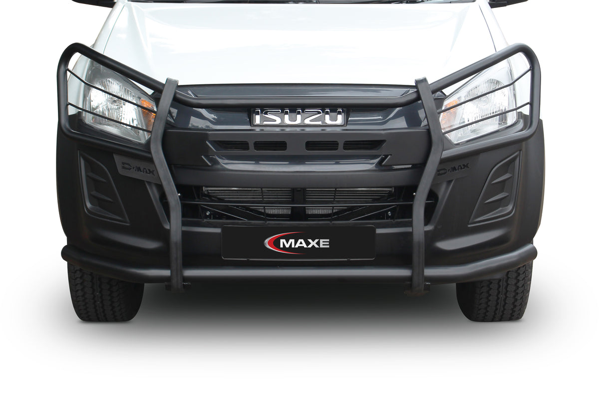 Isuzu D-Max & KB Gen 6 Black Coated Fullface Bullbar with Wrap Around Headlight (new design)