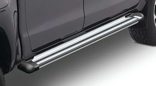 Isuzu D-Max Gen 7 MK4 Metallic Silver Running Boards D/Cab (2021-Current)