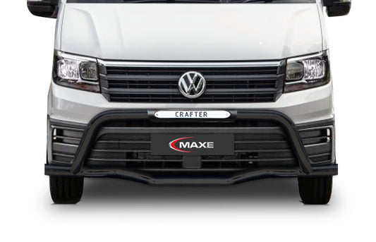 Volkswagen Crafter Black Stainless Steel Nudge Bar