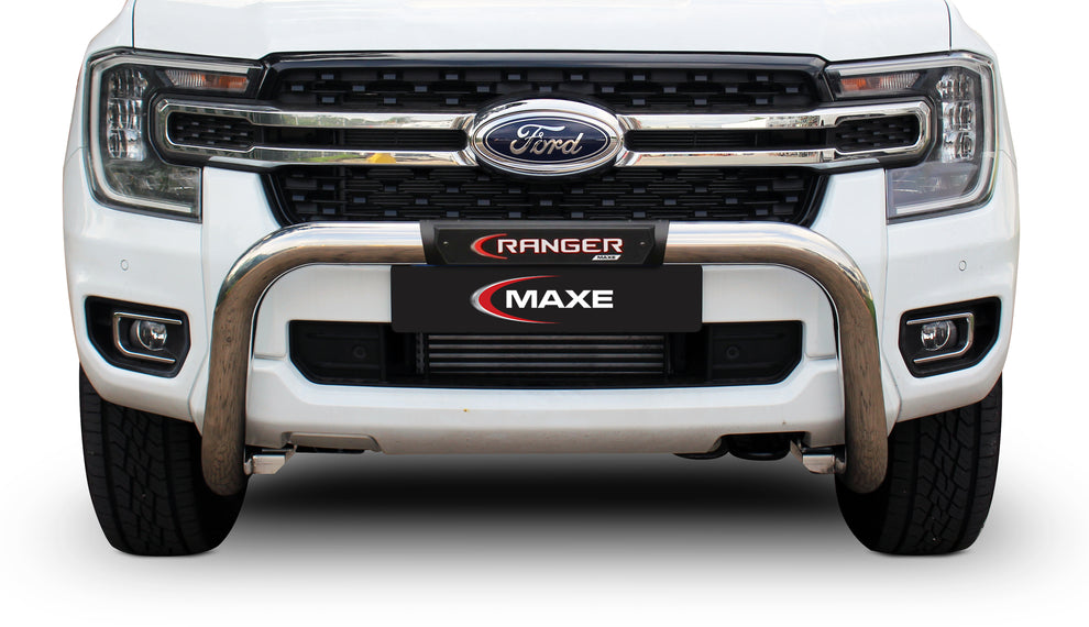 MLA Ranger P703 Polished Stainless Steel PDC Friendly Nudge witth PI Cover - NOT COMPATIBLE WITH VEHICLE FITTED WITH FRONT CAMERA