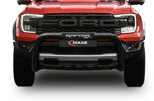 Ford Raptor P703 Black Stainless Steel PDC Friendly Nudge with PI Cover - NOT COMPATIBLE WITH VEHICLE FITTED WITH FRONT CAMERA
