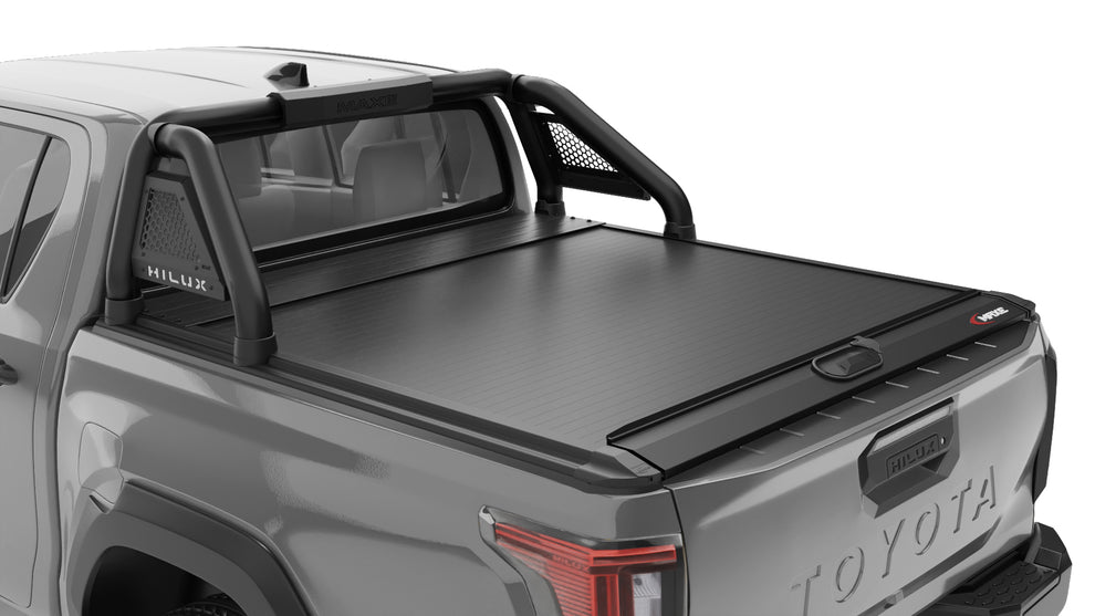 Toyota Hilux MY26 Black Short Leg Sports Bar Rollatop Compatible