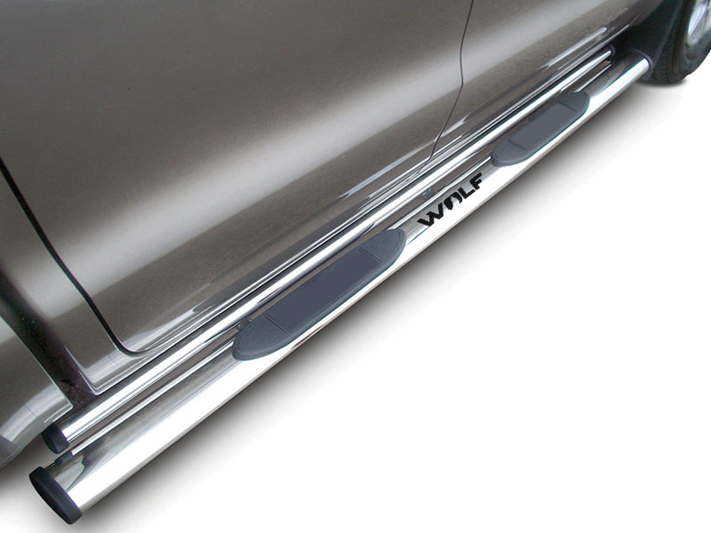 Amarok Fits Fits 2011 to 2023 Stainless Steel Oval DC Side Steps (fits all models including Ultimate) (Product developed in 2012)