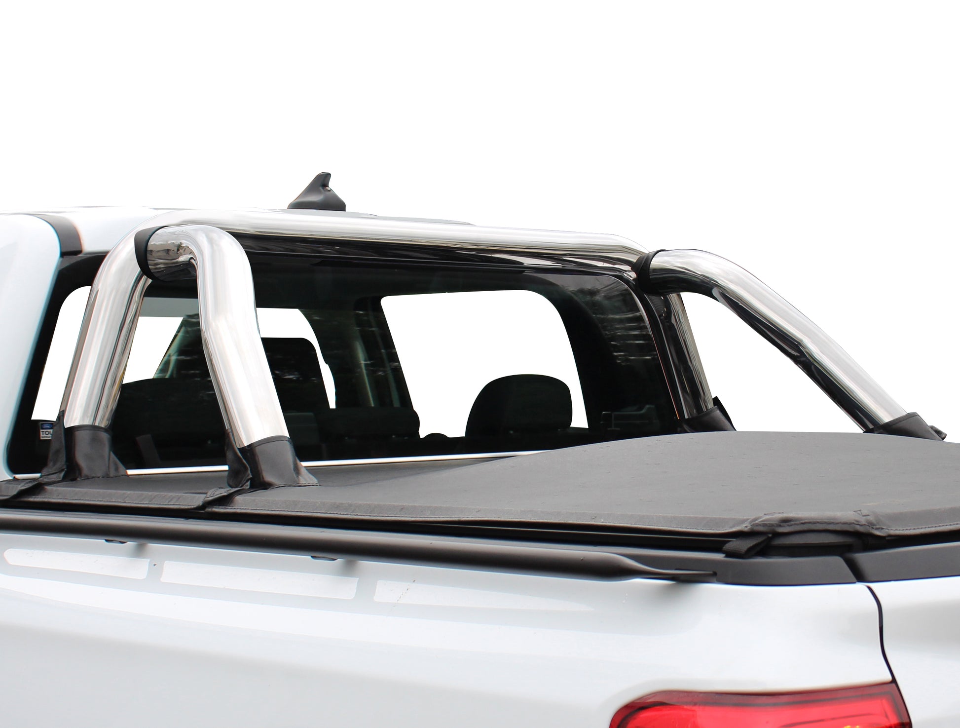 Ford Ranger P703 S/cab Polished Stainless Steel Fleet Sportsbar - Top Mount