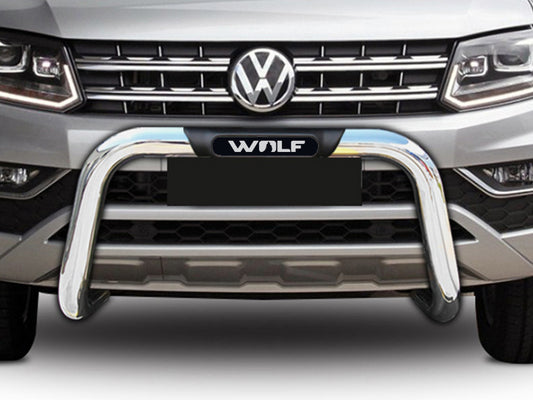 Amarok Fits 2016 to 2023 Polished Stainless Steel nudge bar (PDC Compliant) (Product developed in 2017) (Does NOT fit the Dark Label Ltd Edition)