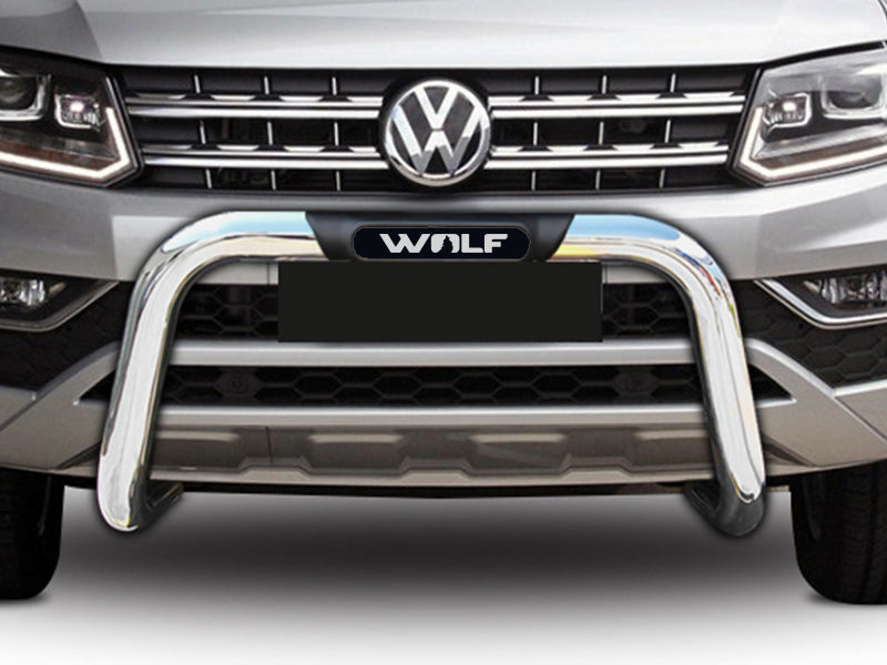 Amarok Fits 2016 to 2023 Polished Stainless Steel nudge bar (PDC Compliant) (Product developed in 2017) (Does NOT fit the Dark Label Ltd Edition)