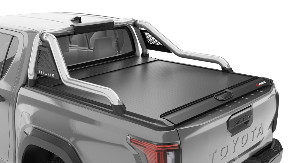 Toyota Hilux MY26 Polished Long Leg Sports Bar Rollatop Compatible