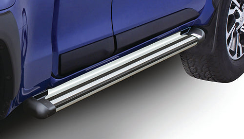 Isuzu D-Max Gen 6 MK4 Metallic Silver Running Boards X/Cab (2016-2021)