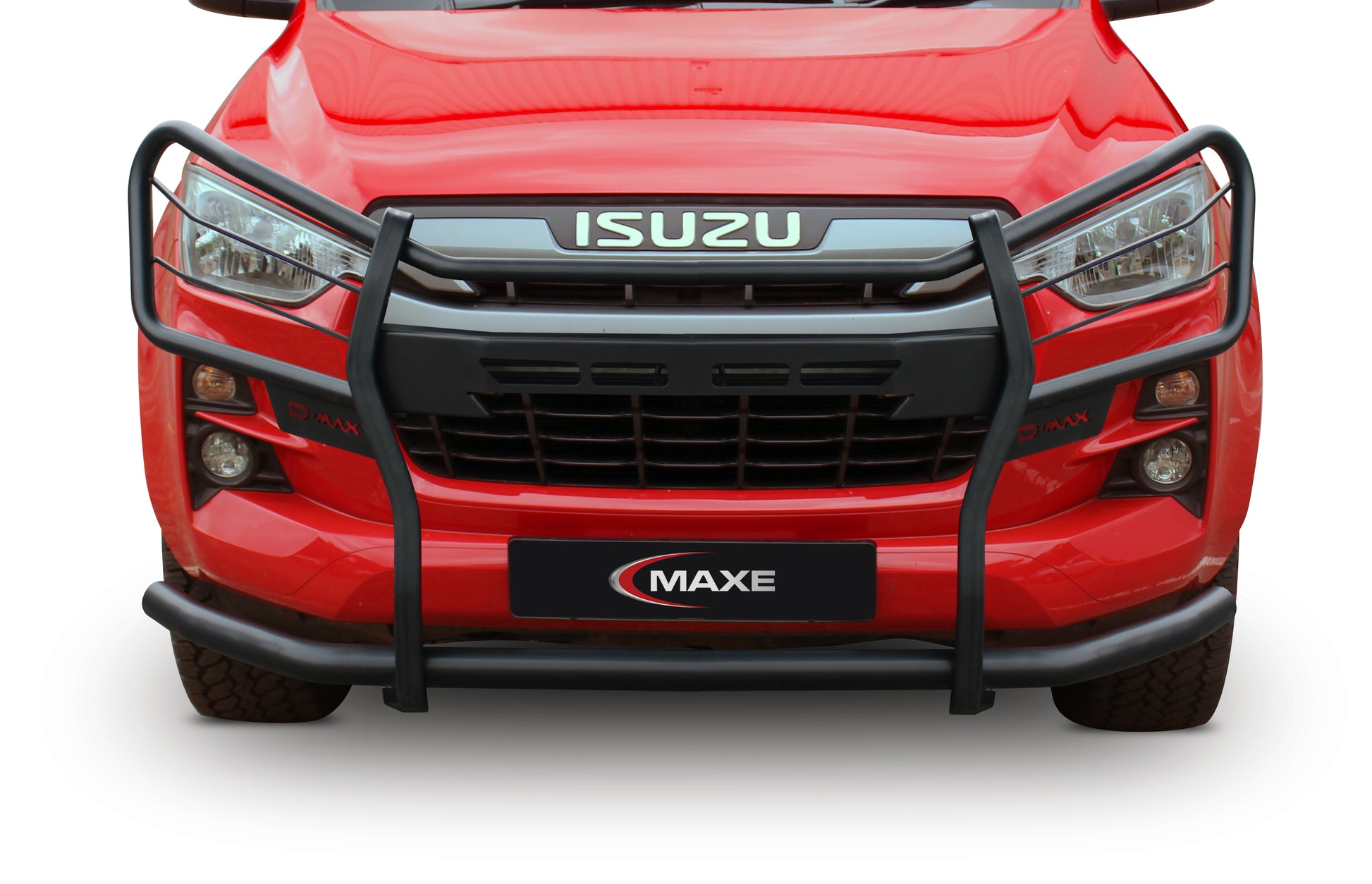 Isuzu D-Max Gen 7 black coated stainless steel fullface bullbar