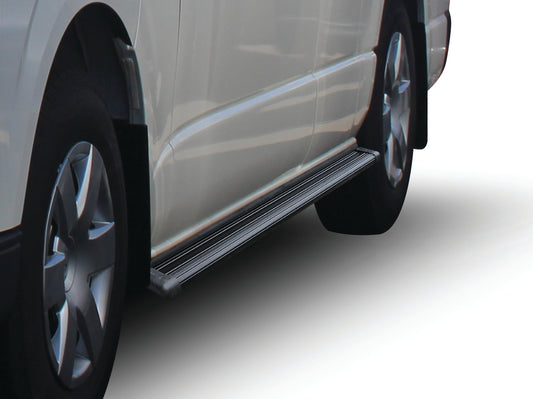 Toyota Hi-Ace Matt Black Aluminium Running Board Left hand side only - Passenger door side