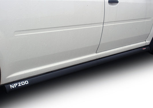 Nissan NP200 Black Coated Stainless Steel Side Bar