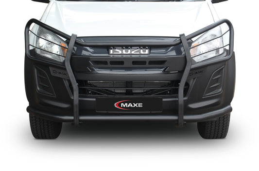 Isuzu D-Max & KB Gen 6  Black Coated Fullface Bullbar with Wrap Around Headlight (new design)
