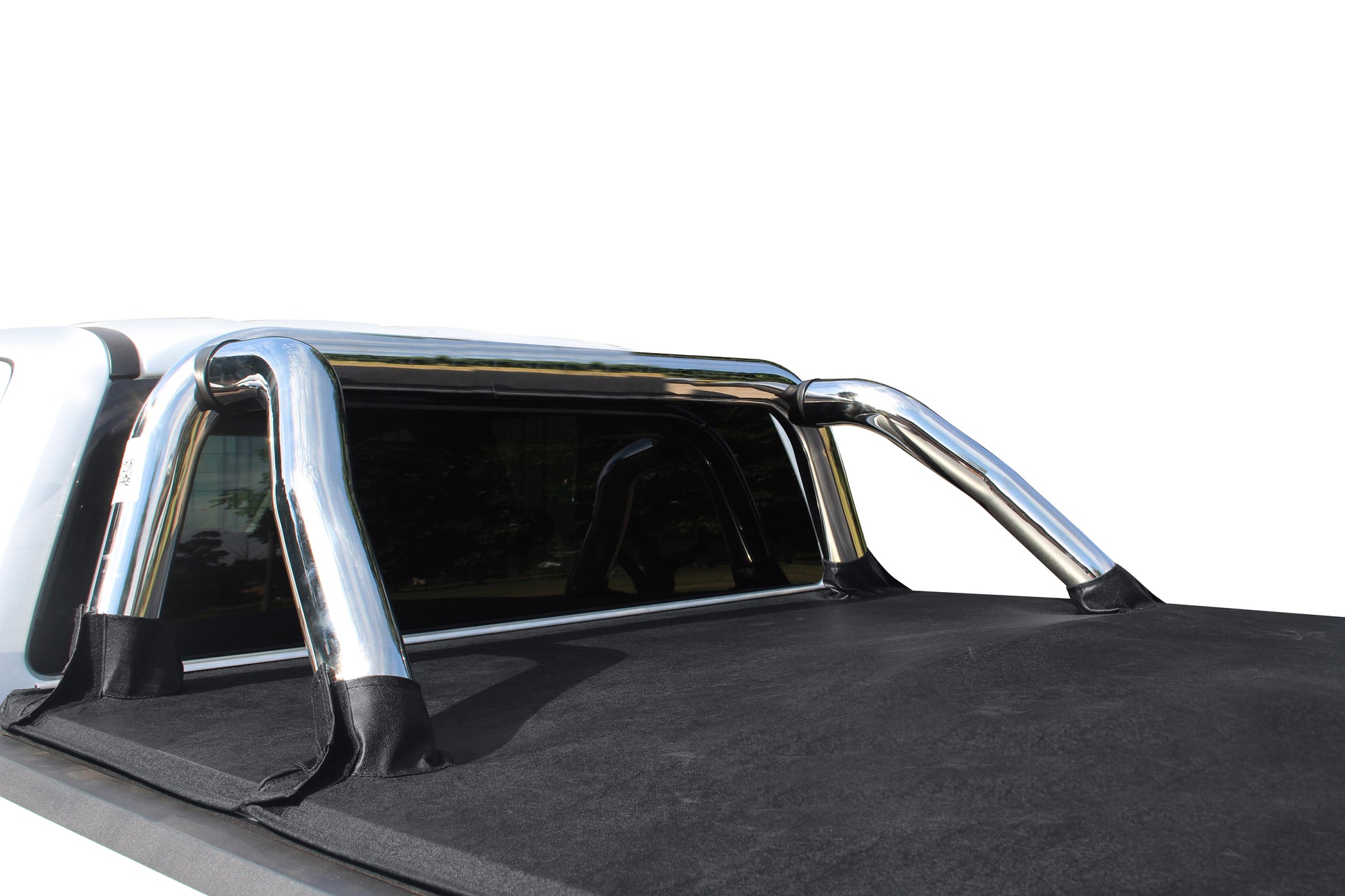 Volkswagen Amarok Next Gen 2023 S/Cab Polished Stainless Steel Fleet Sportsbar (i.e., no side plates / tube) Base plate mount  