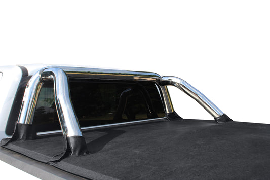 Volkswagen Amarok Next Gen 2023 S/Cab Polished Stainless Steel Fleet Sportsbar (i.e., no side plates / tube) Base plate mount  