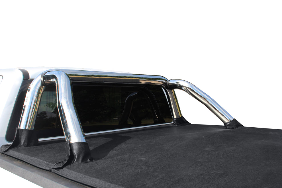Volkswagen Amarok Next Gen 2023 S/Cab Polished Stainless Steel Fleet Sportsbar (i.e., no side plates / tube) Base plate mount  