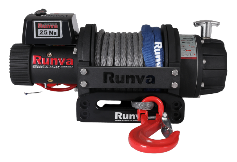 RUNVA WINCH - Synthetic Rope 25000C 24V EWB