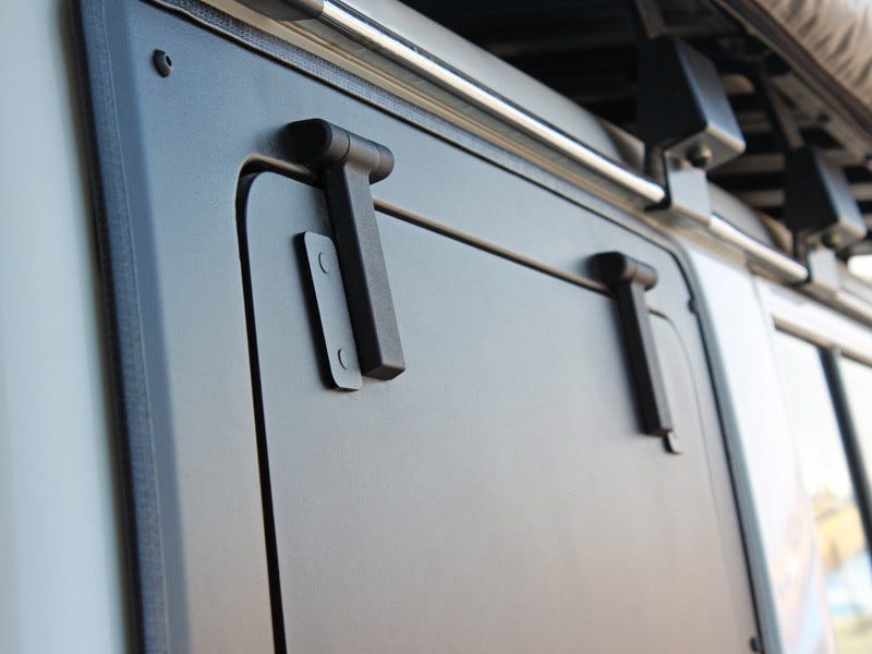 Toyota Land Cruiser 76 Gullwing Window / Right Hand Side Aluminium (2007-Current)